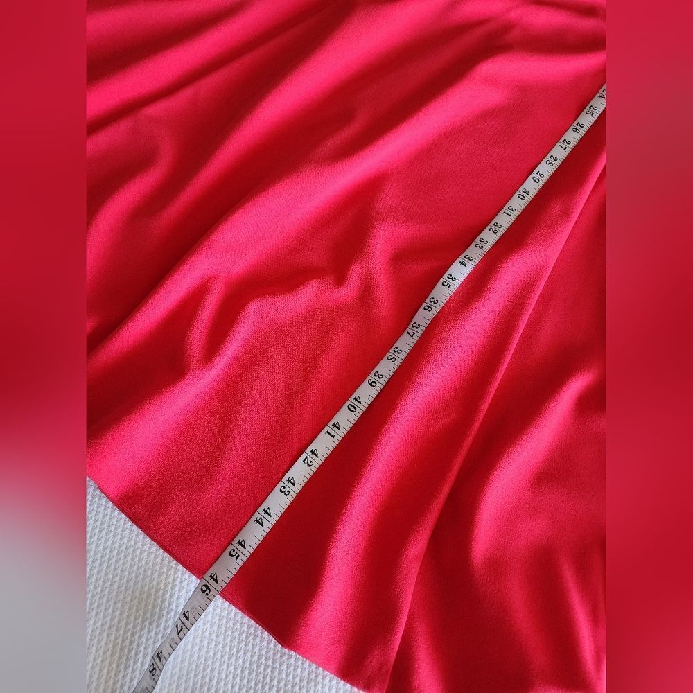 DKNY Women's Vibrant Red Midi Dress - Picture 12 of 16